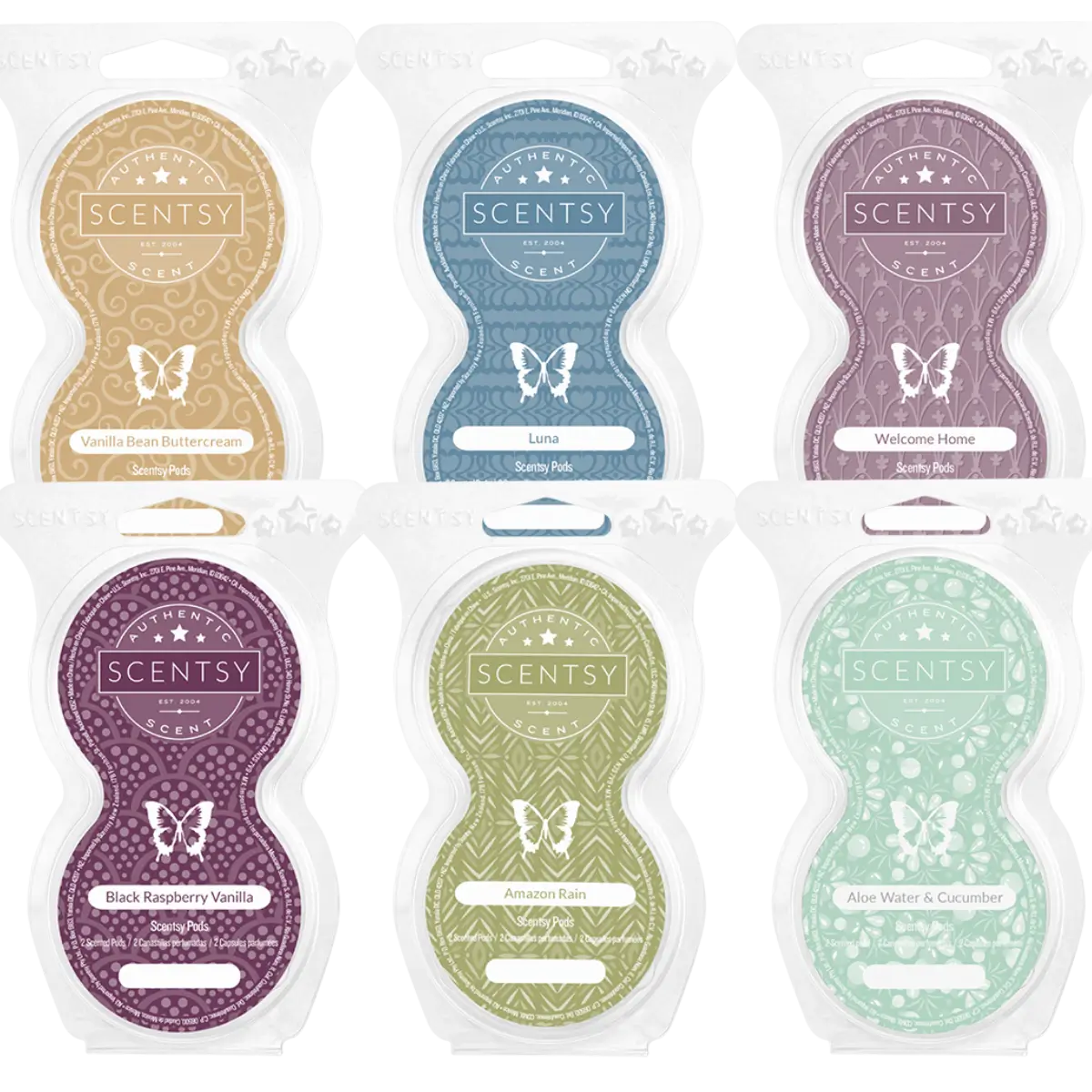 6 Classic Scentsy Pods Bundle