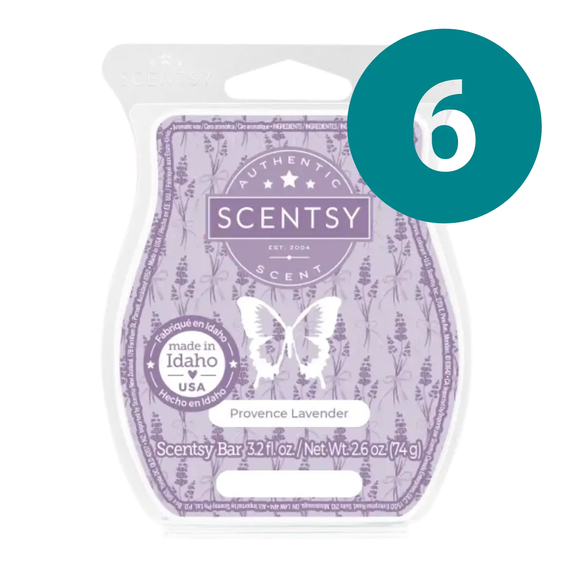 Provence Lavender Scentsy 6 Bar Wax Bundle