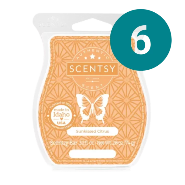 Sunkissed Citrus Scentsy 6 Bar Wax Bundle