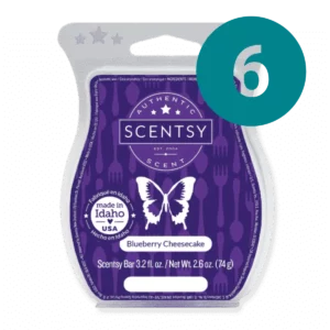 Blueberry Cheesecake 6 Scentsy Bar Wax Bundle