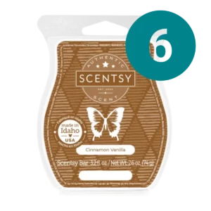Cinnamon Vanilla Scentsy 6 Bar Wax Bundle