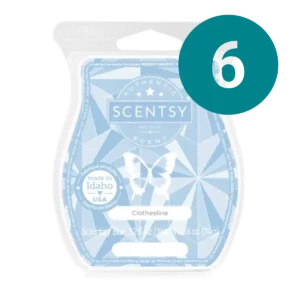 Clothesline Scentsy 6 Bar Wax Bundle