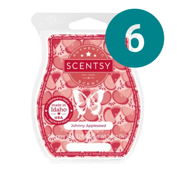 Johnny Appleseed Scentsy 6 Bar Wax Bundle