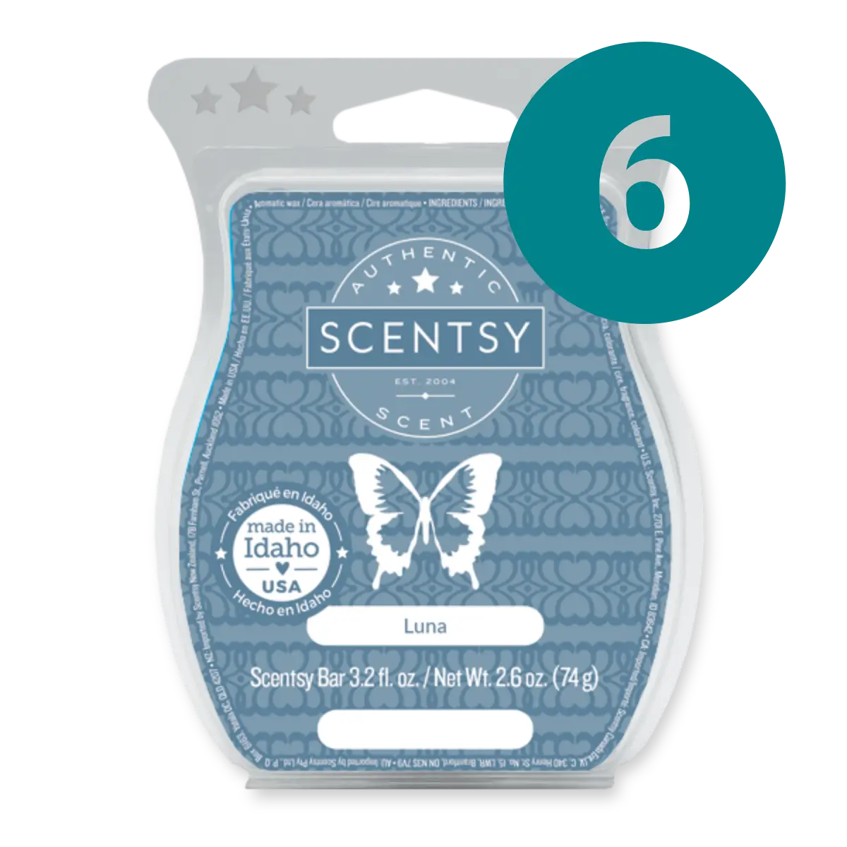 Luna 6 Scentsy Bar Wax Bundle