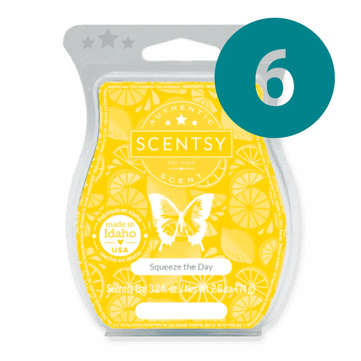 Squeeze the Day 6 Scentsy Bar Wax Bundle