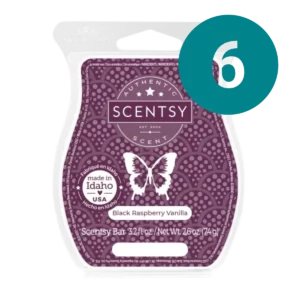 Black Raspberry Vanilla Scentsy 6 Bar Wax Bundle