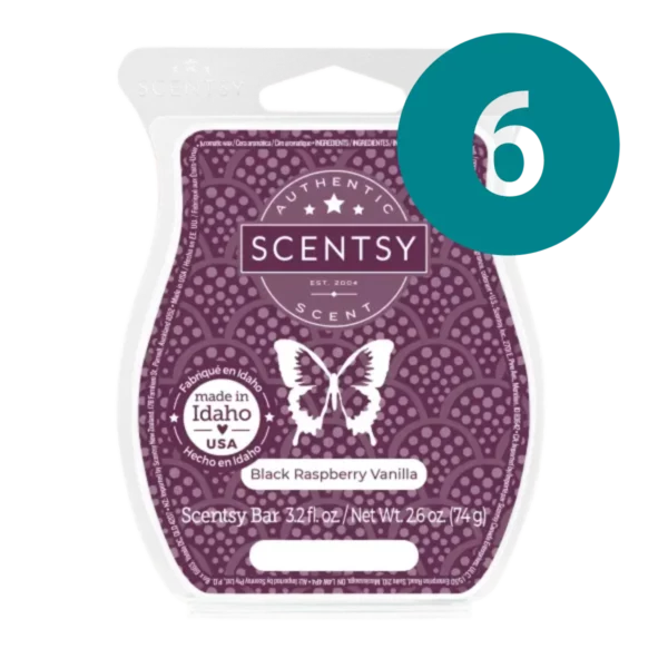 Untitled Design - 2025-03-25T161432.041 Black Raspberry Vanilla Scentsy 6 Bar Wax Bundle