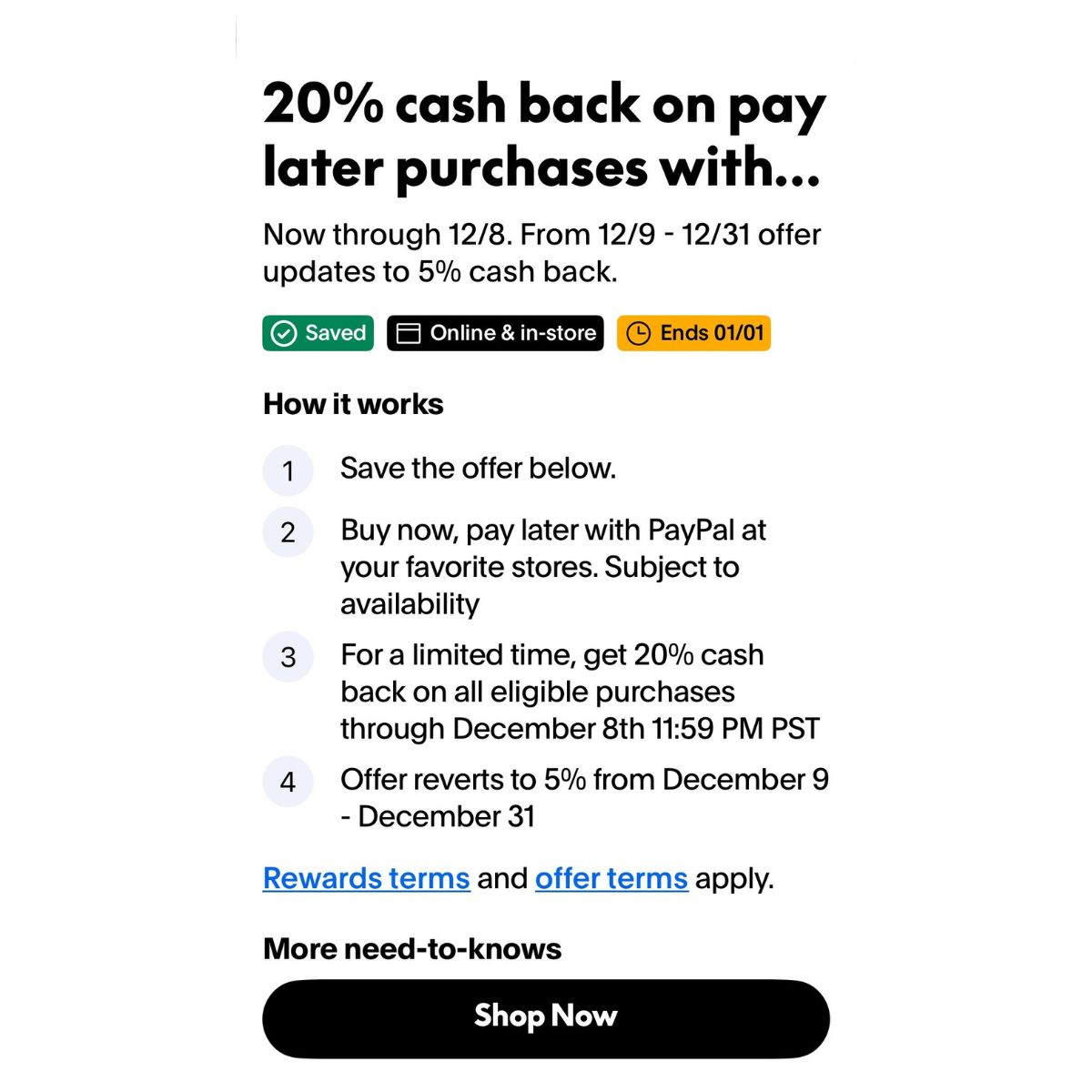 Paypal Is Offering 20% Cash Back On Scentsy Purchases Through December 8, 2025 PayPal is Offering 20% Cash Back on Scentsy Purchases through December 8, 2025