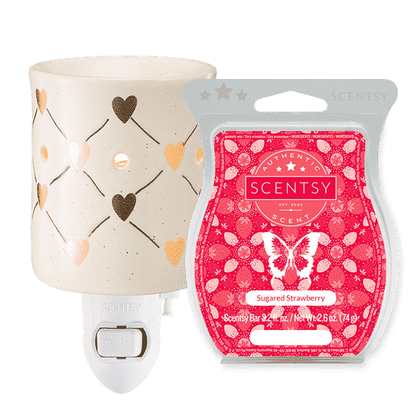 SCENTSY LOVE CONNECTION MINI WARMER BUNDLE