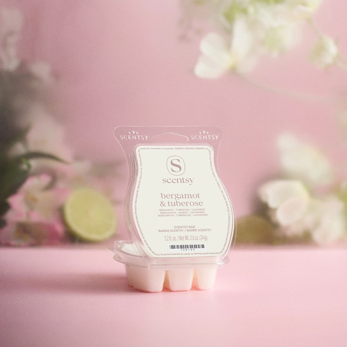 Valentinesday1200X1200Waxbarbergamottuberose2026R13_Highres Bergamot & Tuberose Scentsy Wax Bar - Valentine's Day 2026