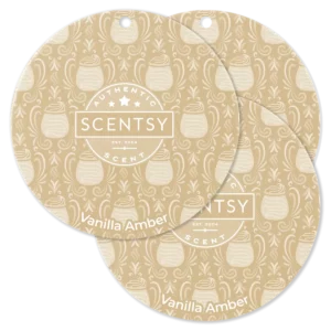 Vanilla Amber Scentsy Scent Circle 3 Pack Bundle