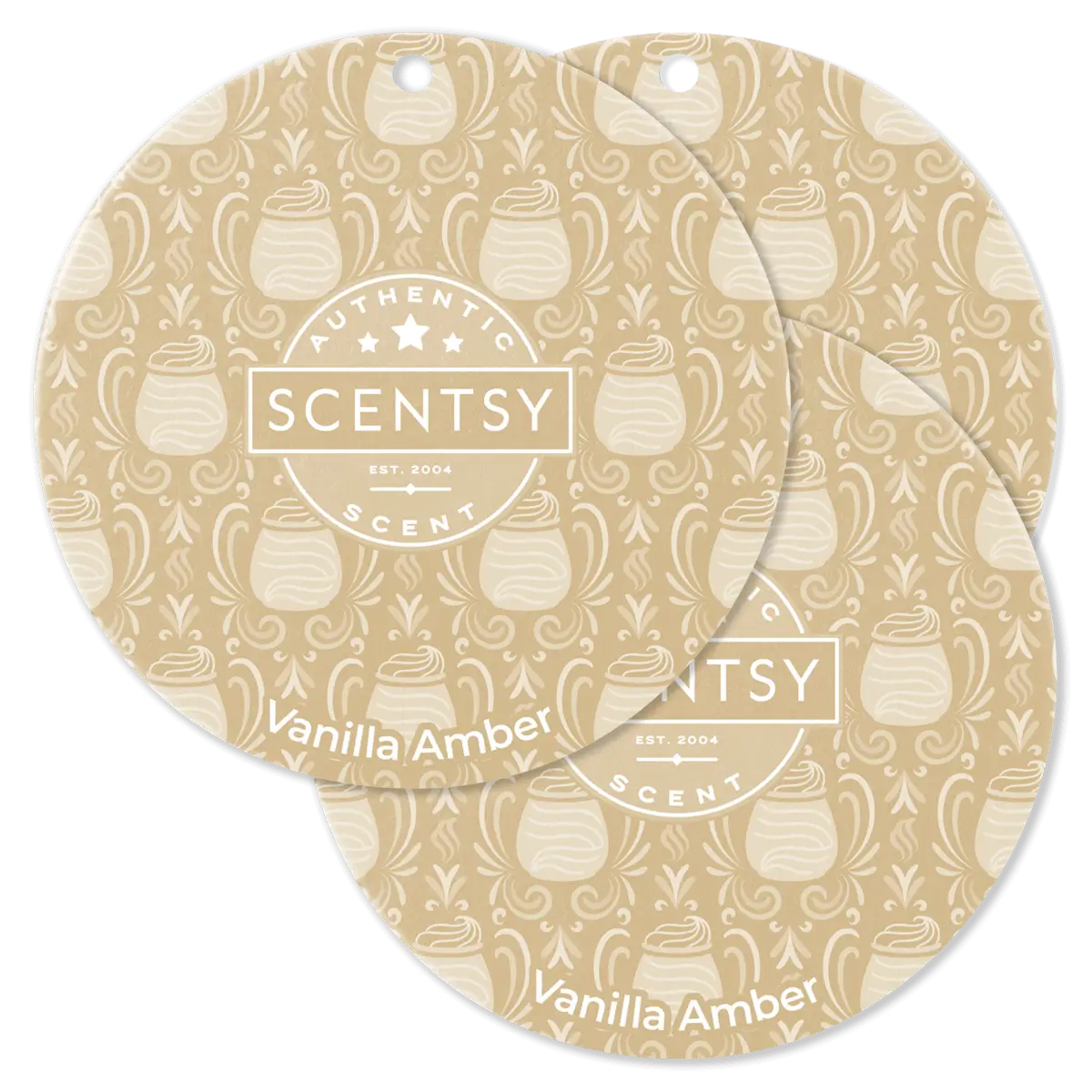 Vanilla Amber Scentsy Scent Circle 3 Pack Bundle