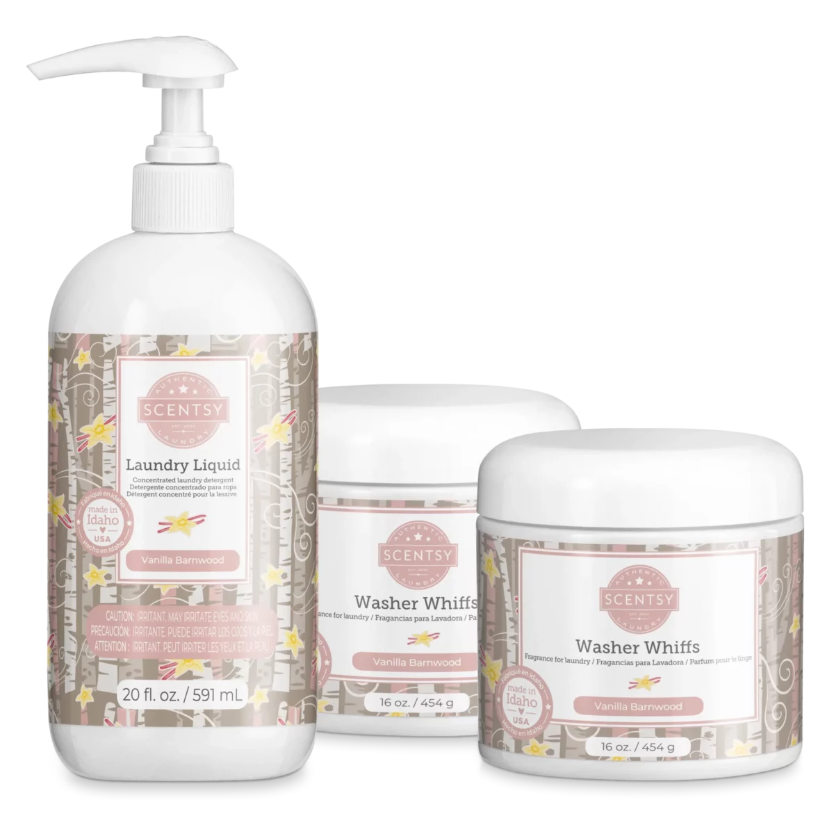 Vanilla Barnwood Scentsy Laundry Bundle