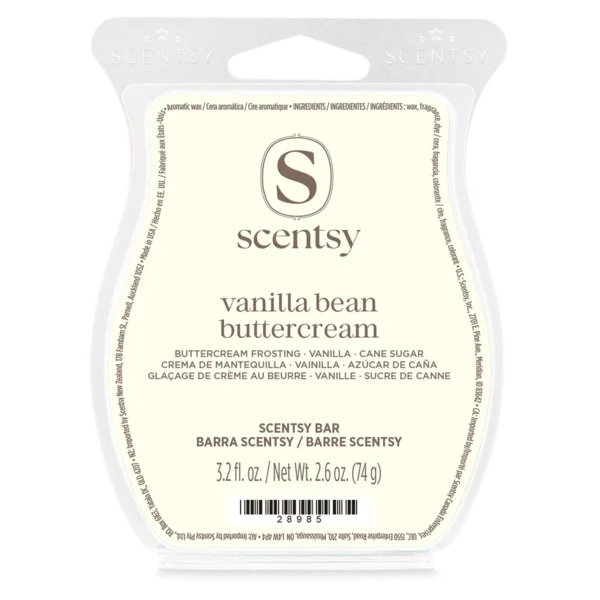 Vanilla Bean Buttercream Scentsy Bar (1) Vanilla Bean Buttercream Scentsy Wax Bar