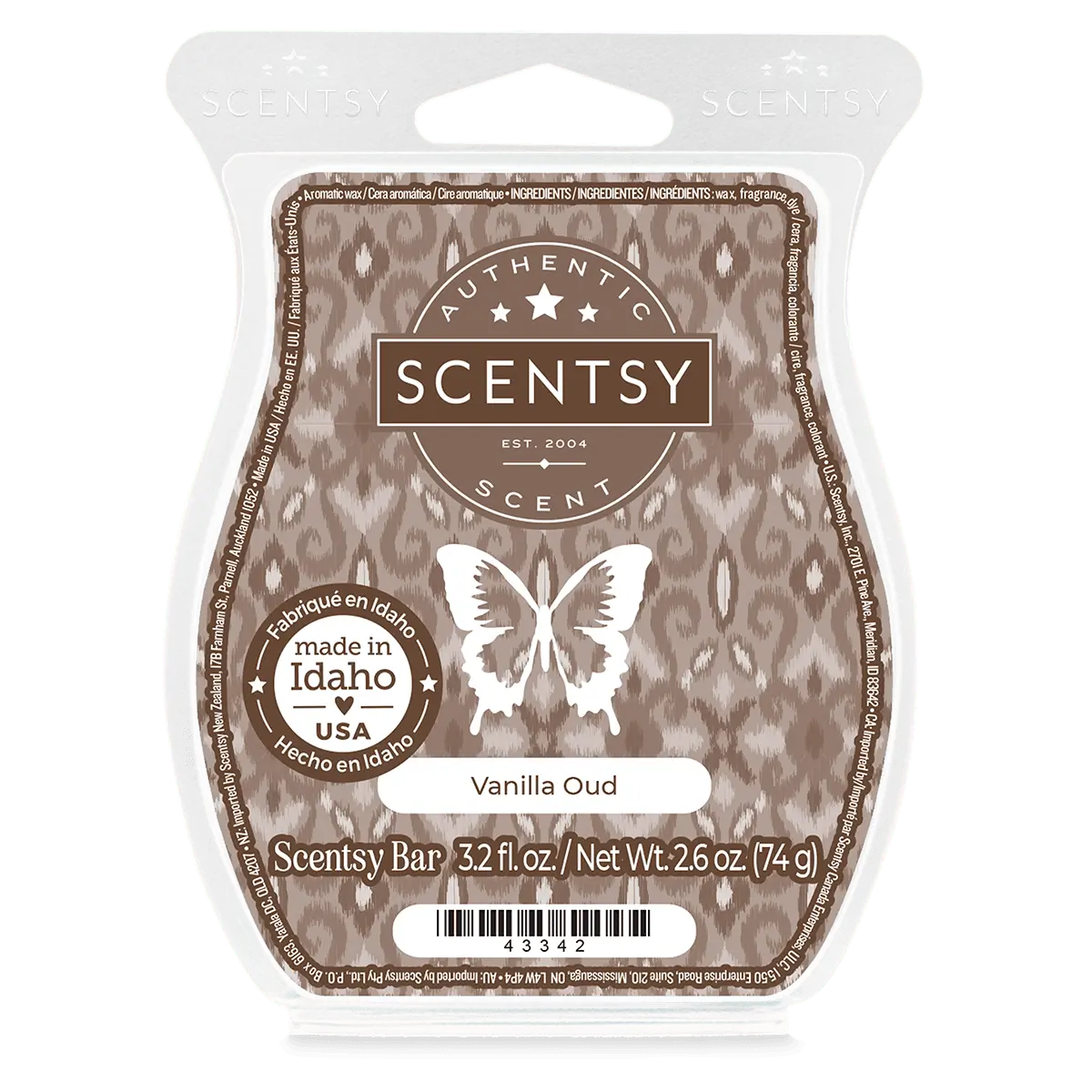 Vanilla Oud Scentsy Bar | Father's Day