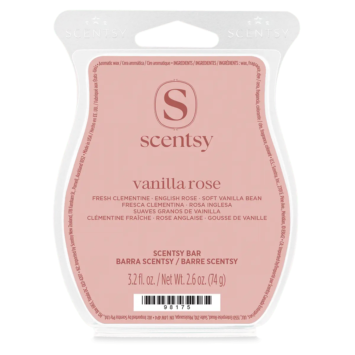 Vanilla Rose Scentsy Bar Vanilla Rose Scentsy Wax Bar