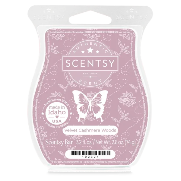 Velvet Cashmere Woods Scentsy Wax Bar