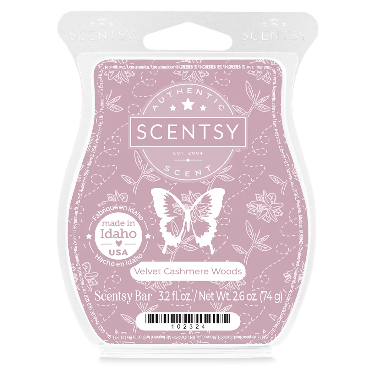 Velvet Cashmere Woods Scentsy Wax Bar