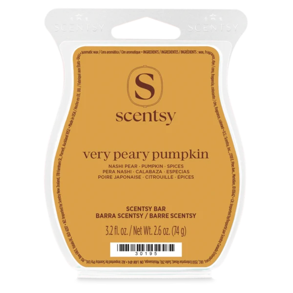 Very Peary Pumpkin Scentsy Bar- 2 Very Peary Pumpkin Scentsy Bar - September 2026 BBMB