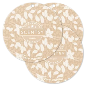 Very Vanilla Scentsy Scent Circle 3 Pack Bundle