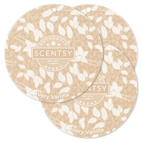 Very Vanilla Scentsy Scent Circle 3 Pack Bundle