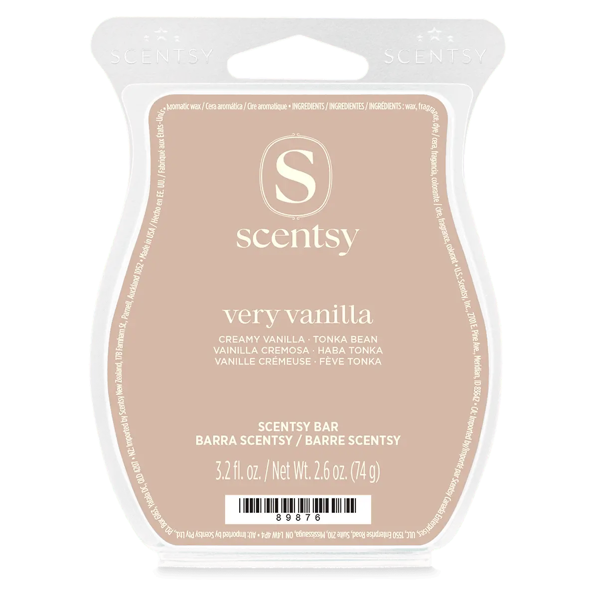 Very Vanilla Scentsy Bar Very Vanilla Scentsy Wax Bar