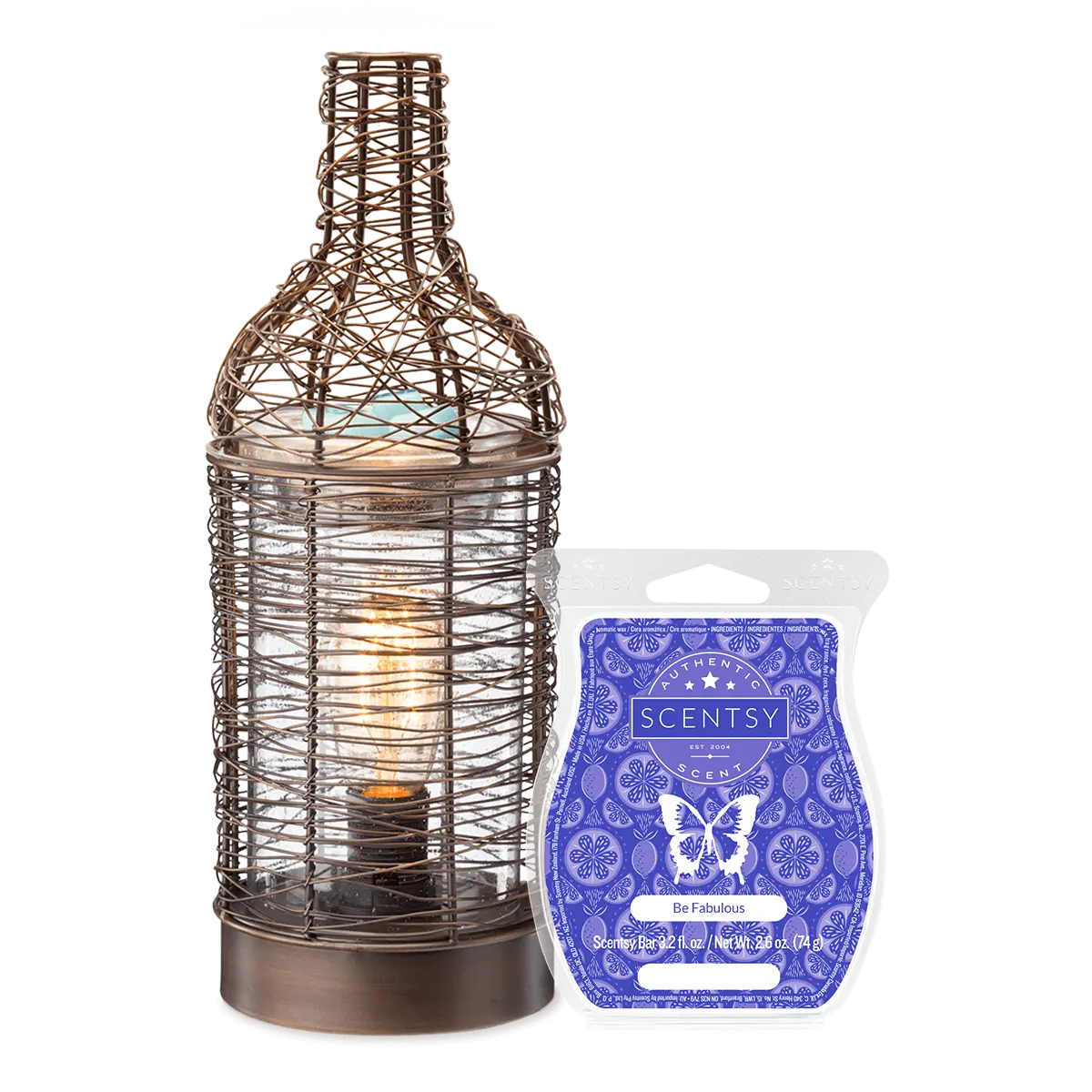 Vino Wine Bottle Scentsy Warmer + Be Fabulous