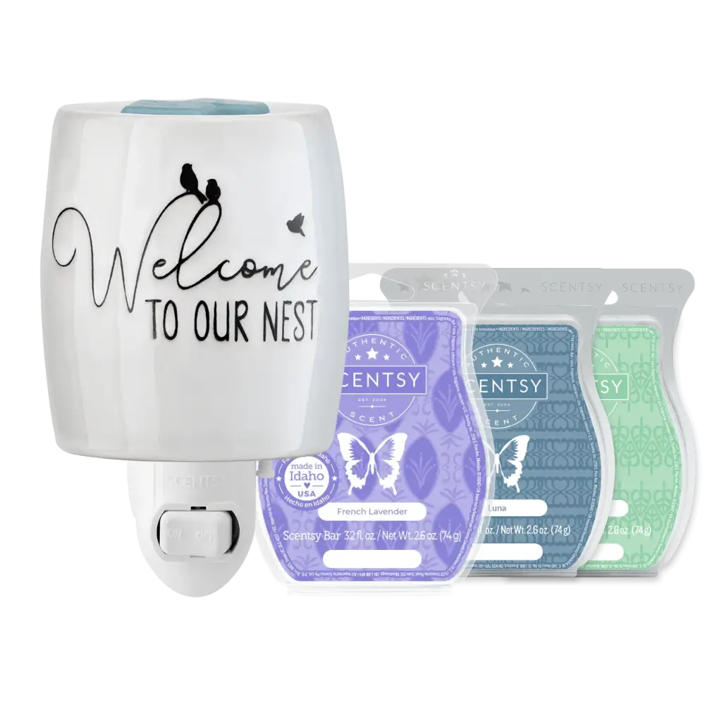 Welcome to our Nest Scentsy Mini Warmer Bundle | Housewarming Gift