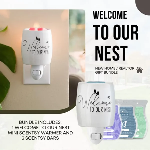 Welcome to our Nest Scentsy Mini Warmer Bundle | Housewarming Gift