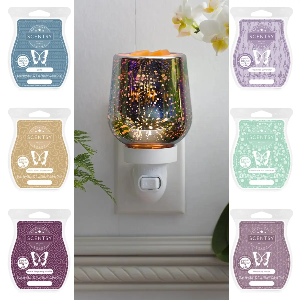 Stargaze Mini Scentsy Warmer & Wax Bundle