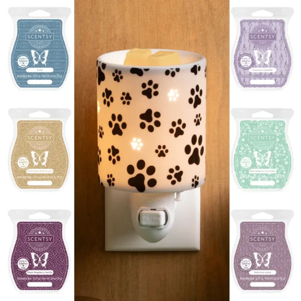 Paws Mini Scentsy Warmer & Wax Bundle