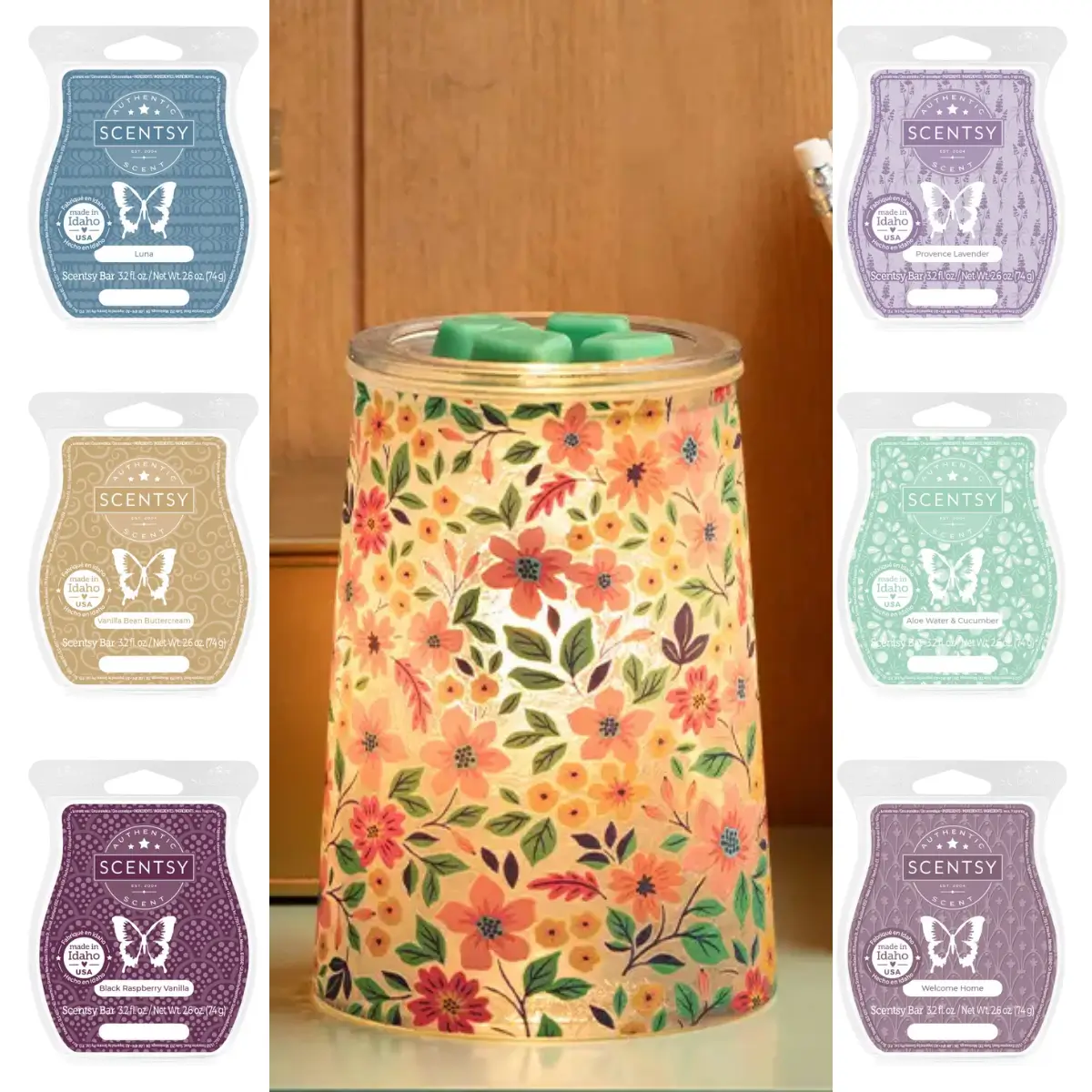 Wildflower Scentsy Warmer & Wax Bundle