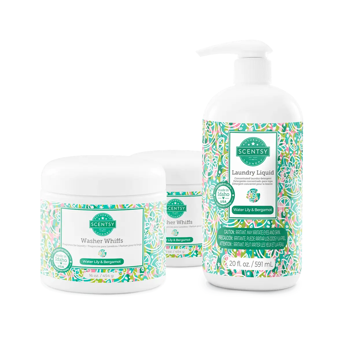 Water Lily & Bergamot Scentsy Laundry Bundle