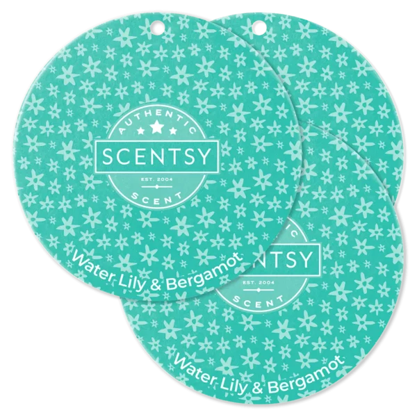 Water Lily & Bergamot Scentsy Scent Circle 3 Pack