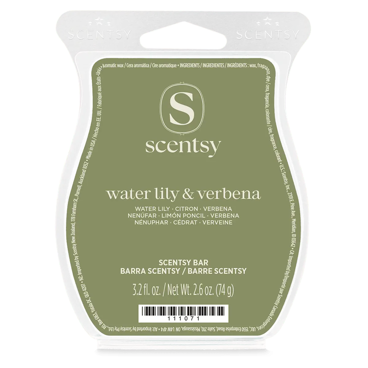 Water Lily &Amp; Verbena Scentsy Bar (1) Water Lily & Verbena Scentsy Wax Bar - Garden Collection