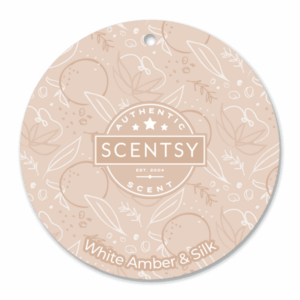 White Amber Silk Scentsy Scent Circle