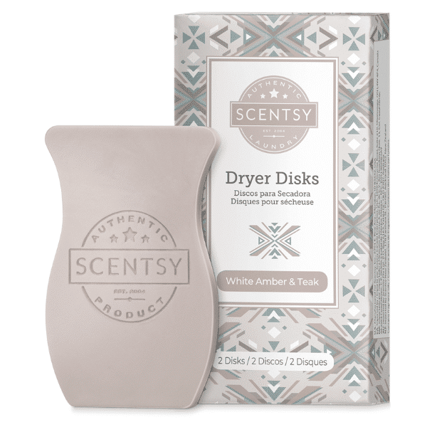 White Amber & Teak Scentsy Dryer Disks