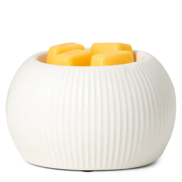 White Fluted Scentsy Warmer