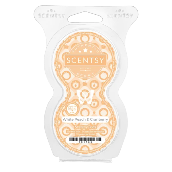 White Peach & Cranberry Scentsy Pods