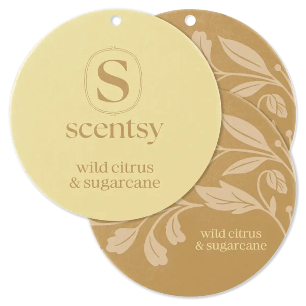 Wild Citrus & Sugarcane Scentsy Scent Circle 3 Pack