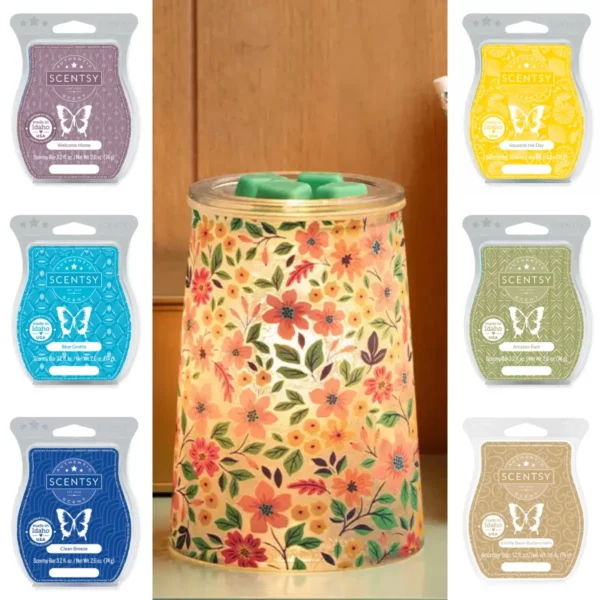 Wildflower Scentsy Warmer & Wax Bundle