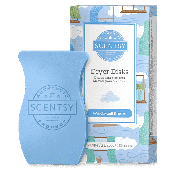 Windowsill Scentsy Dryer Disks