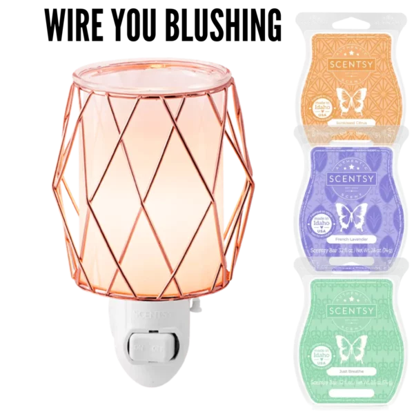 Wire you Blushing Mini Scentsy Warmer Bundle