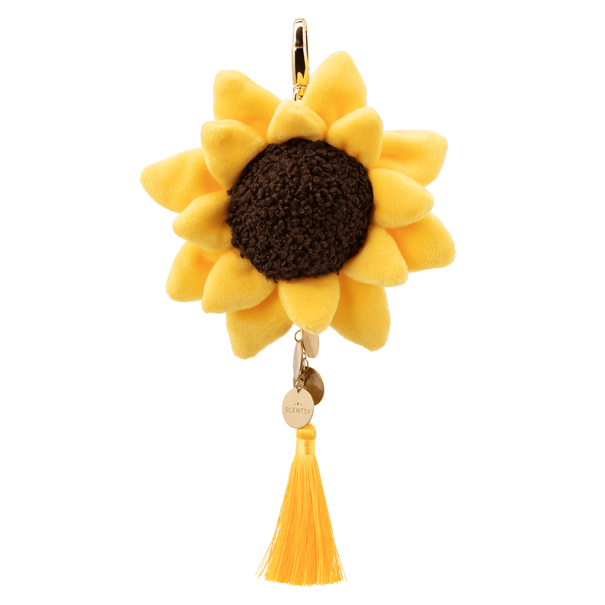 Sunflower Scentsy Bag Charm Clip