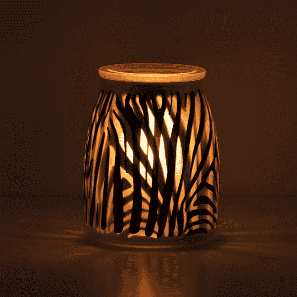 Zebra Safari Scentsy Warmer Dark