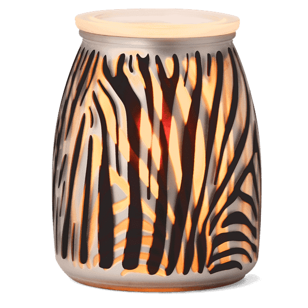 Zebra Safari Scentsy Warmer Glow