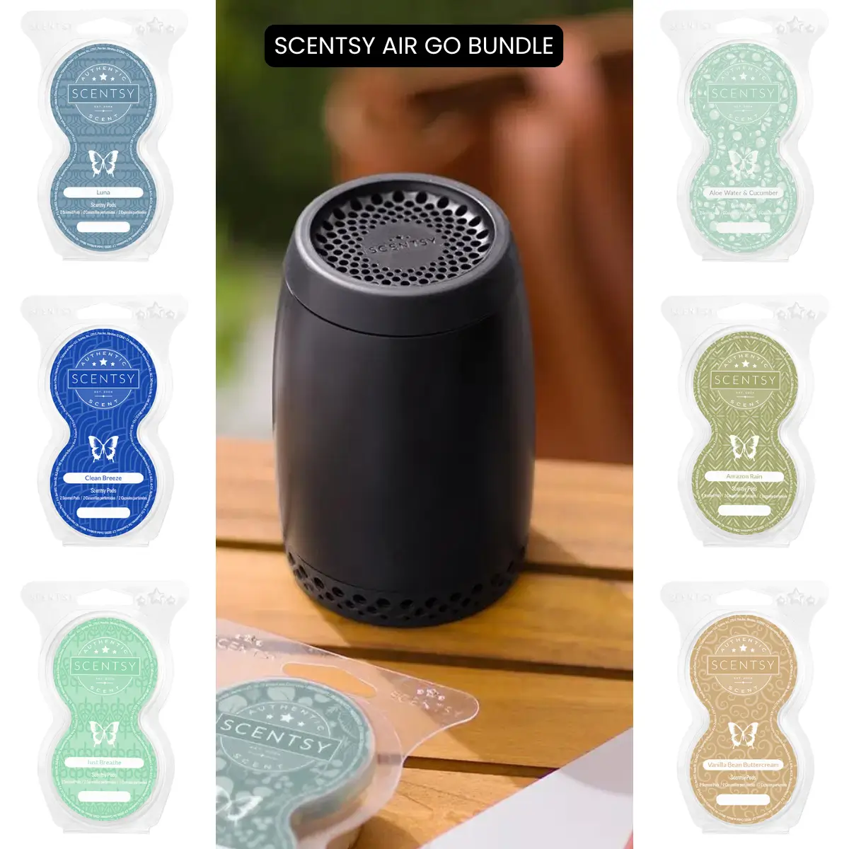 Scentsy Air Go Black & Pod Bundle