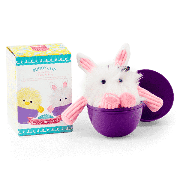 FLUFF THE BUNNY SCENTSY BUDDY CLIP