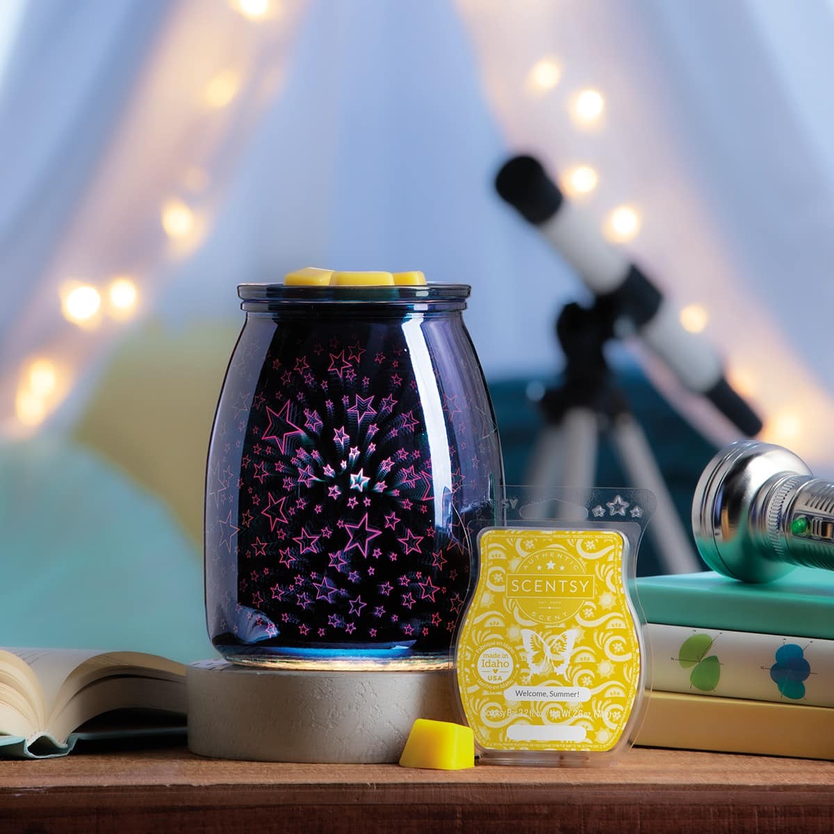 NEW! SUMMER NIGHTS SCENTSY WARMER JUNE 2020 Incandescent.Scentsy.us