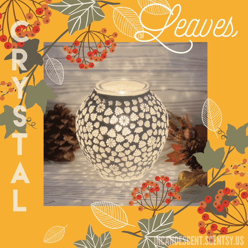 CRYSTAL LEAVES SCENTSY WARMER